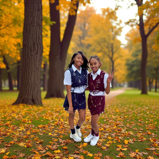Distressed School Girl Set